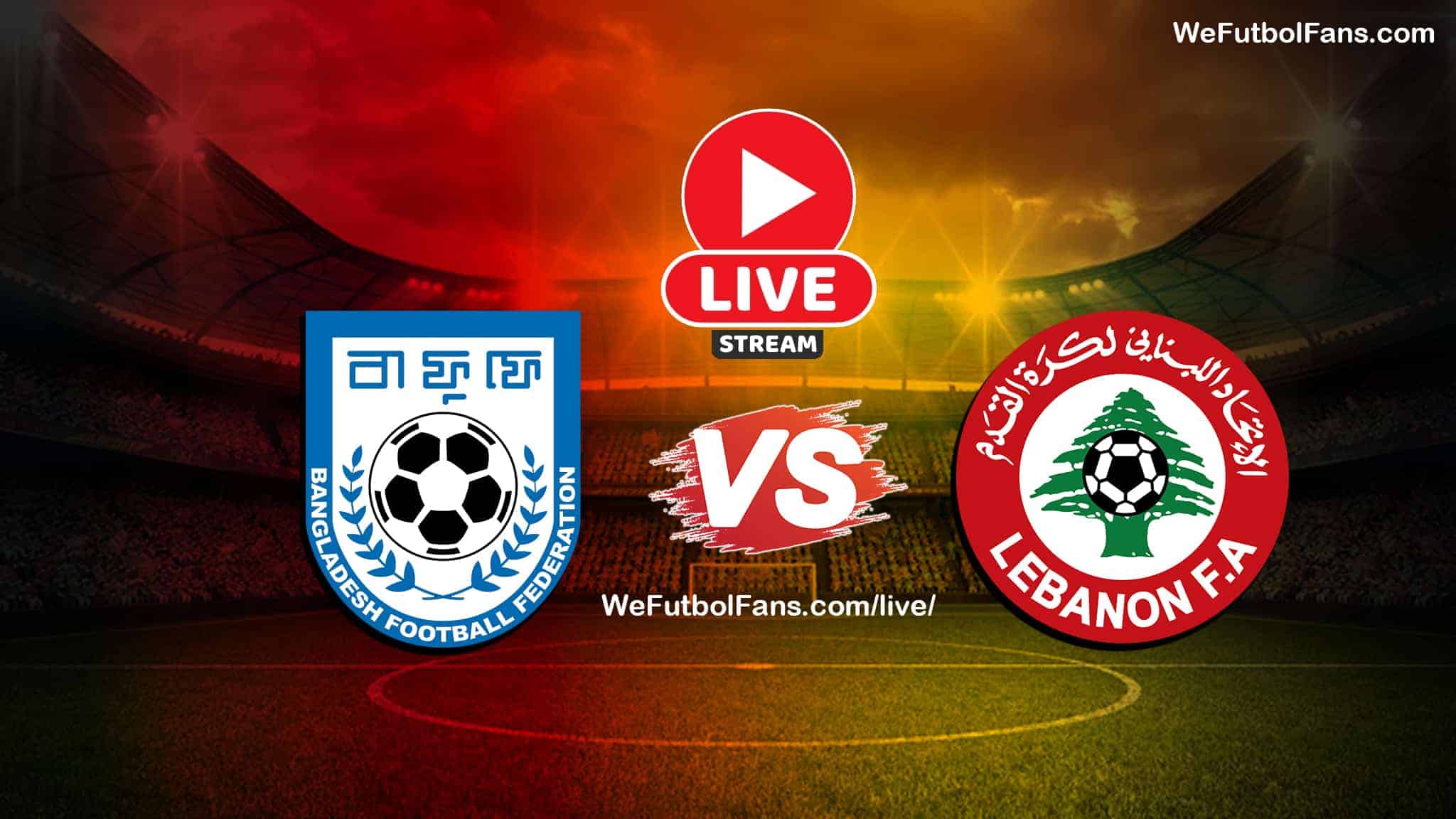 bangladesh vs lebanon football match live