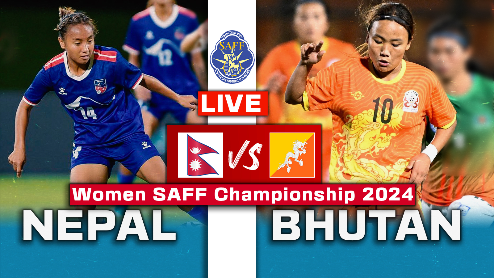 nepal vs bhutan saff championship live